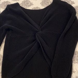 Knitted Twist Back Sweater